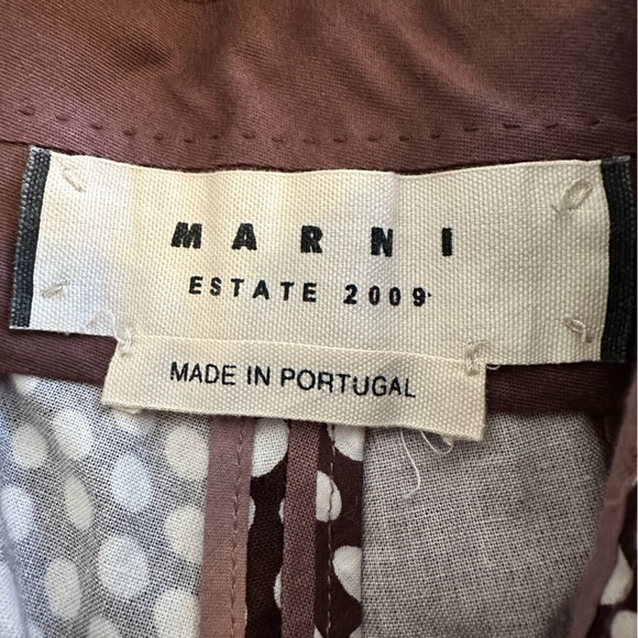 Marni Ankara print dusty mauve abstract-print cotton shorts - size 40 (4/6 US) - Picture 4 of 9